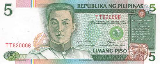 Philippinen 5 Piso 1985 p168e